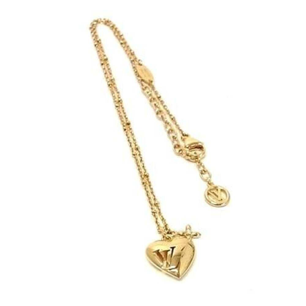 LOUIS VUITTON Gold Heart Necklace - Picture 1 of 3